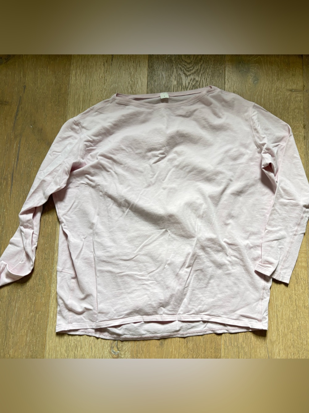 Lululemon Light Pink Long Sleeve Tee 0